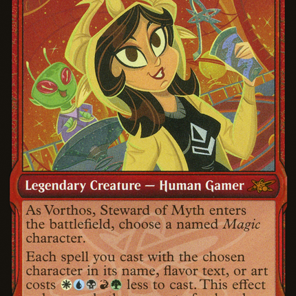Vorthos, Steward of Myth (Showcase) [Unfinity] Galaxy Foil