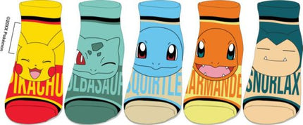 POKÉMON - CHARACTER HEADS ON 2 TONE 5 PAIR