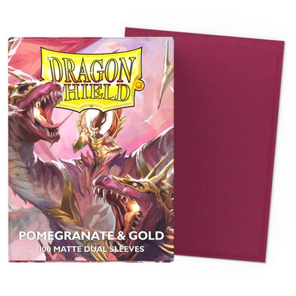 Dragon Shield Standard - Dual Matte - Pomegranate & Gold