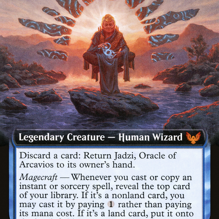 Jadzi, Oracle of Arcavios // Journey to the Oracle (Extended Art) [Strixhaven: School of Mages]