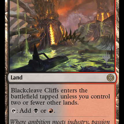 Blackcleave Cliffs [Phyrexia: All Will Be One Promos]