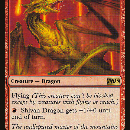 Shivan Dragon [Magic 2015] Foil