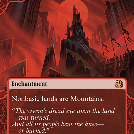 Blood Moon (Showcase) (Borderless) [Wilds of Eldraine: Enchanting Tales]