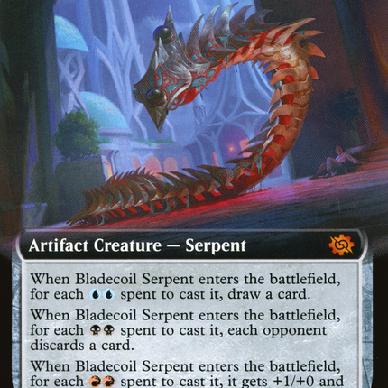 Bladecoil Serpent (Extended Art) [The Brothers' War]