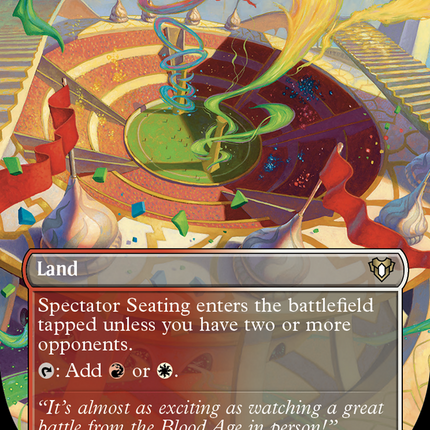 Spectator Seating (Borderless) [Commander Masters]