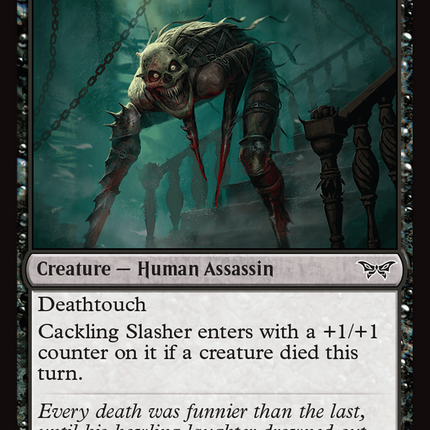 Cackling Slasher [Duskmourn: House of Horror] Foil