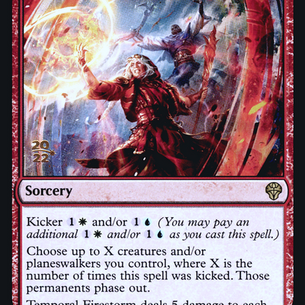 Temporal Firestorm [Dominaria United Promos] Prerelease Foil