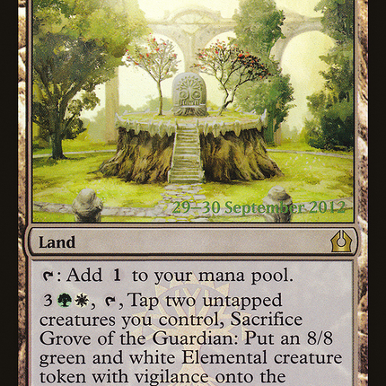 Grove of the Guardian [Return to Ravnica Promos] Prerelease Foil