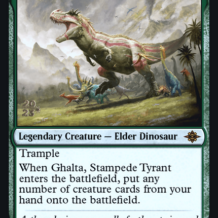 Ghalta, Stampede Tyrant [The Lost Caverns of Ixalan Promos] Prerelease Foil