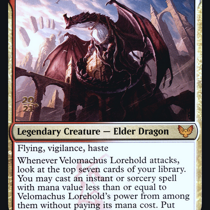 Velomachus Lorehold [Strixhaven: School of Mages Promos] Prerelease Foil