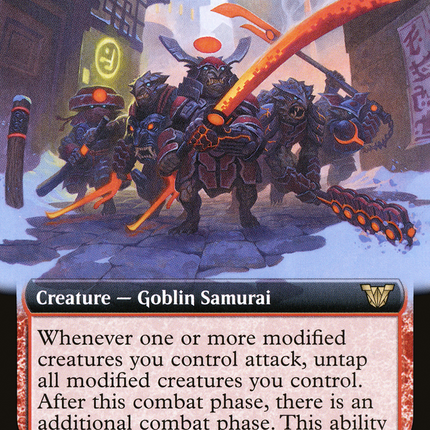 Akki Battle Squad (Extended Art) [Neon Dynasty Commander]