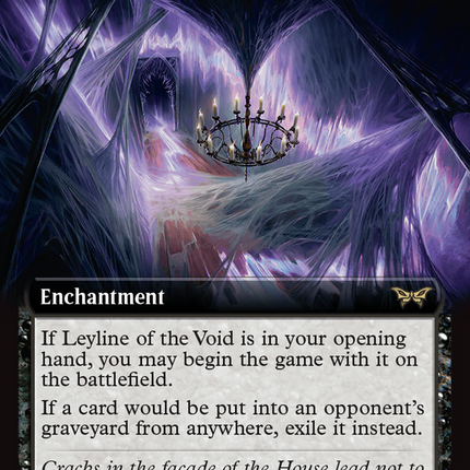 Leyline of the Void (Extended Art) [Duskmourn: House of Horror] Foil