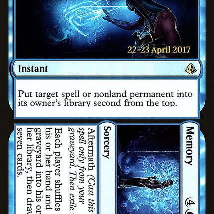 Commit // Memory [Amonkhet Promos] Prerelease Foil