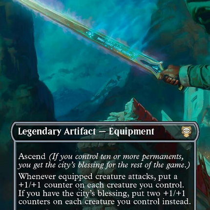 Andúril, Narsil Reforged (Borderless) [Tales of Middle-earth Commander]