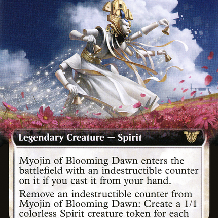 Myojin of Blooming Dawn (Extended Art) [Neon Dynasty Commander]