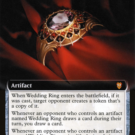 Wedding Ring (Extended Art) [Crimson Vow Commander]