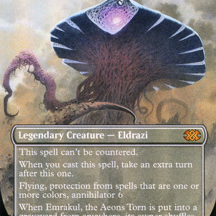 Emrakul, the Aeons Torn (Borderless) [Double Masters 2022] Textured Foil