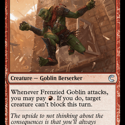 Frenzied Goblin [Ravnica: Clue Edition]