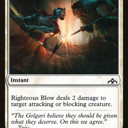 Righteous Blow [Guilds of Ravnica]