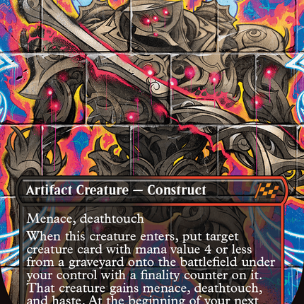 Coalstoke Gearhulk (Borderless) [Aetherdrift] Foil
