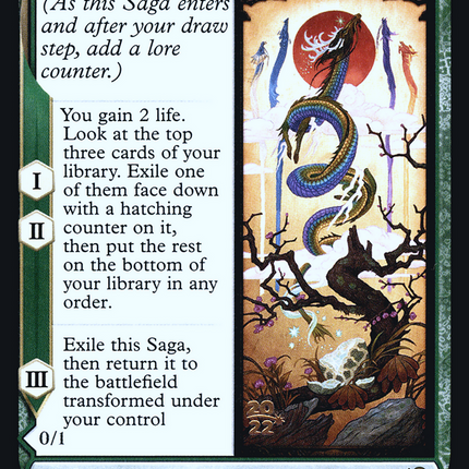 The Dragon-Kami Reborn // Dragon-Kami's Egg [Kamigawa: Neon Dynasty Promos] Prerelease Foil