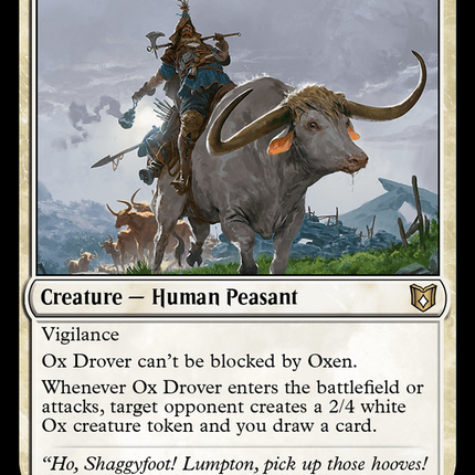 Ox Drover [Wilds of Eldraine Commander]