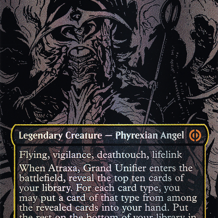 Atraxa, Grand Unifier (Borderless) [Phyrexia: All Will Be One] Oil Slick Raised Foil