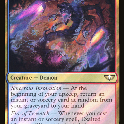 Exalted Flamer of Tzeentch [Warhammer 40,000 Commander] Surge Foil