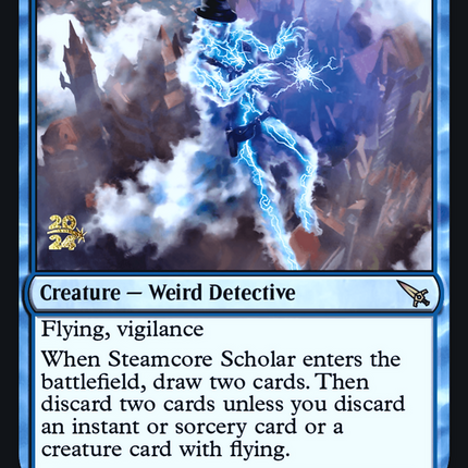 Steamcore Scholar [Murders at Karlov Manor Promos] Prerelease Foil