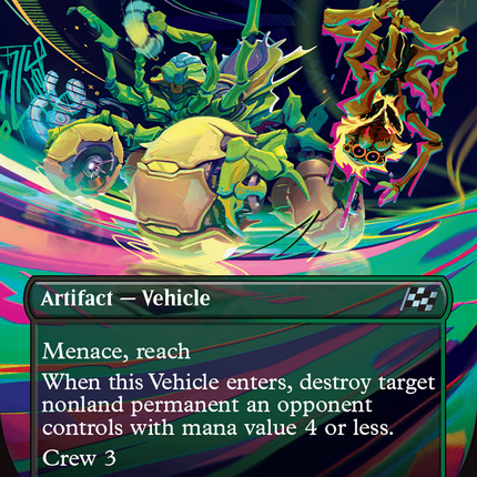 Thundering Broodwagon (Borderless) [Aetherdrift] Foil