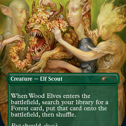 Wood Elves (Borderless) [Secret Lair Drop]