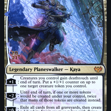 Kaya, Geist Hunter [Innistrad: Crimson Vow Promos] Prerelease Foil