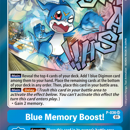 Blue Memory Boost! [P-036] [Promotional Cards]