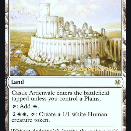 Castle Ardenvale [Throne of Eldraine Promos] Prerelease Foil