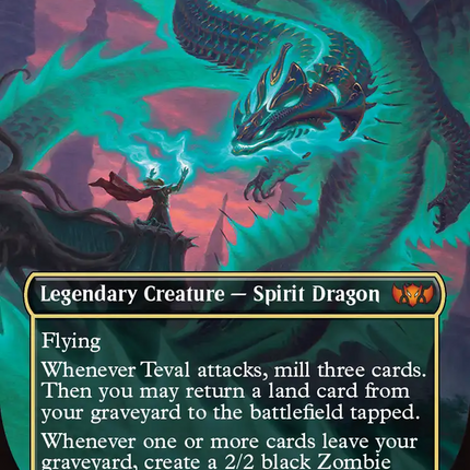 Teval, the Balanced Scale (Borderless) [Tarkir: Dragonstorm Commander] Foil