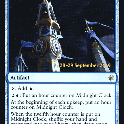 Midnight Clock [Throne of Eldraine Promos] Prerelease Foil