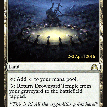 Drownyard Temple [Shadows over Innistrad Promos] Prerelease Foil