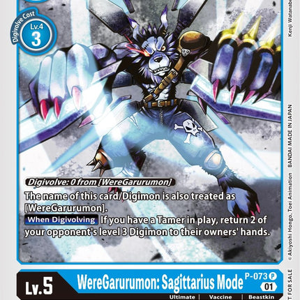 WereGarurumon: Sagittarius Mode [P-073] (Update Pack) [Promotional Car –  Dark Fox TCG