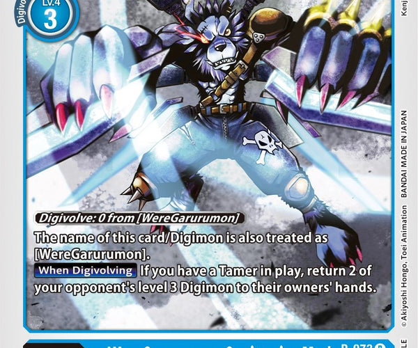 digimon weregarurumon card WereGarurumon: Sagittarius Mode [P-073] (Update Pack) [Promotional Car –  Dark Fox TCG