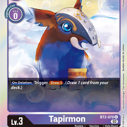 Tapirmon [BT2-070] (Official Tournament Pack Vol.8) [Release Special Booster Promos]