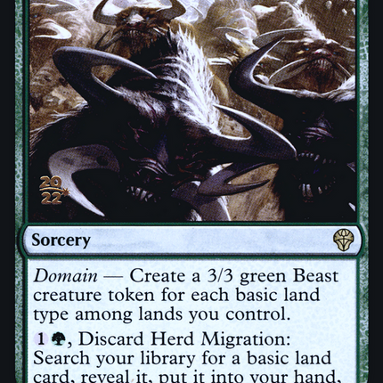 Herd Migration [Dominaria United Promos] Prerelease Foil