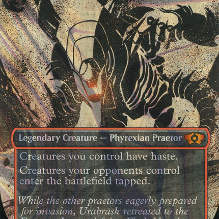 Urabrask the Hidden (Showcase) (Borderless) [Multiverse Legends] Halo Foil