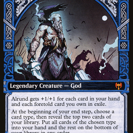 Alrund, God of the Cosmos // Hakka, Whispering Raven (Showcase) [Kaldheim]