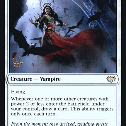 Welcoming Vampire [Innistrad: Crimson Vow Promos] Prerelease Foil