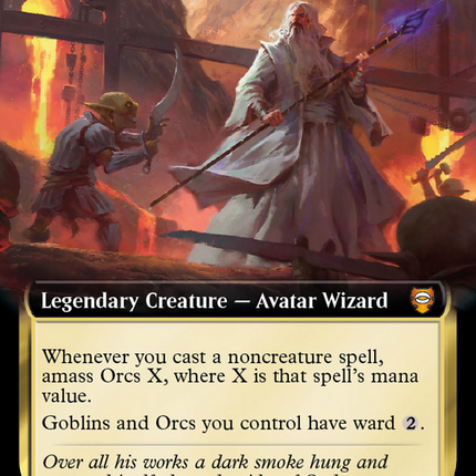 Saruman, the White Hand (Extended Art) [Tales of Middle-earth Commander] Foil
