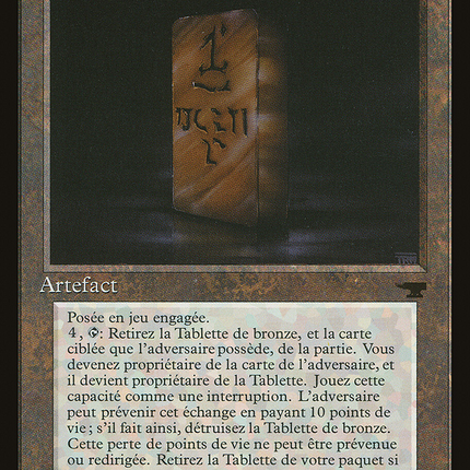 Bronze Tablet - Tablette de bronze  [Renaissance]