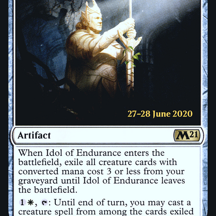 Idol of Endurance [Core Set 2021 Promos] Prerelease Foil