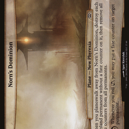 Norn's Dominion [Planechase 2012 Planes] Foil