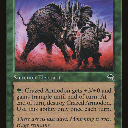 Crazed Armodon (220) [Tempest]