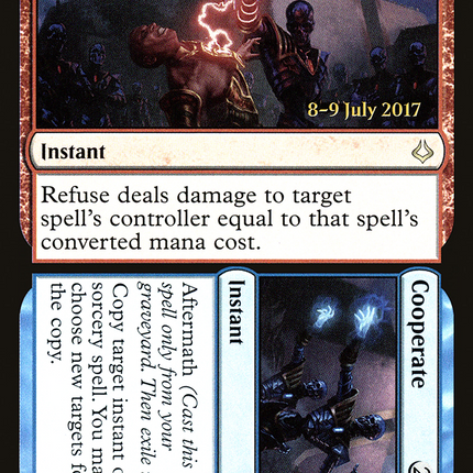 Refuse // Cooperate [Hour of Devastation Promos] Prerelease Foil